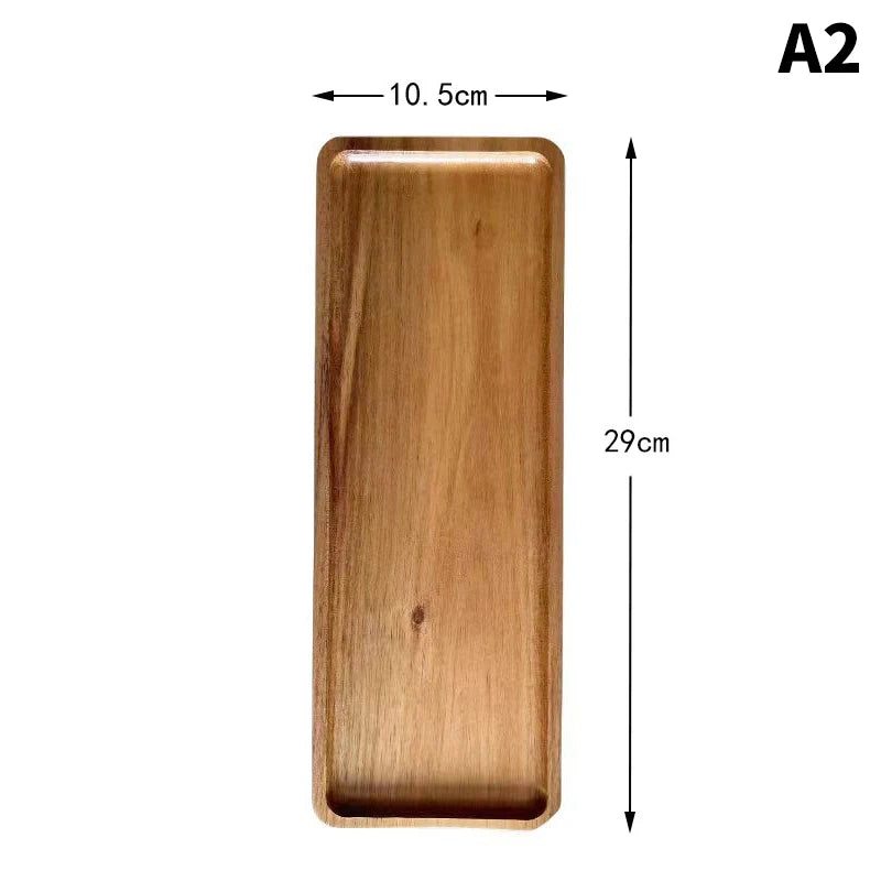 Solid Wood Oval Serving Tray