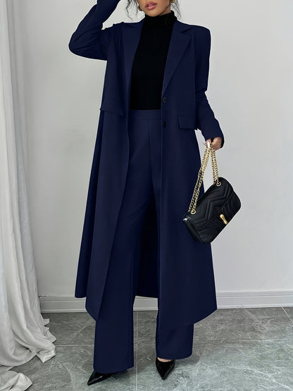 Women'S Minimalist Fashion Long Suit Set