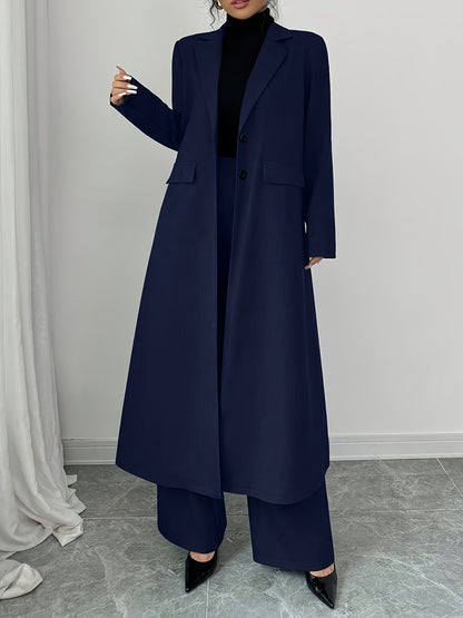 Women'S Minimalist Fashion Long Suit Set