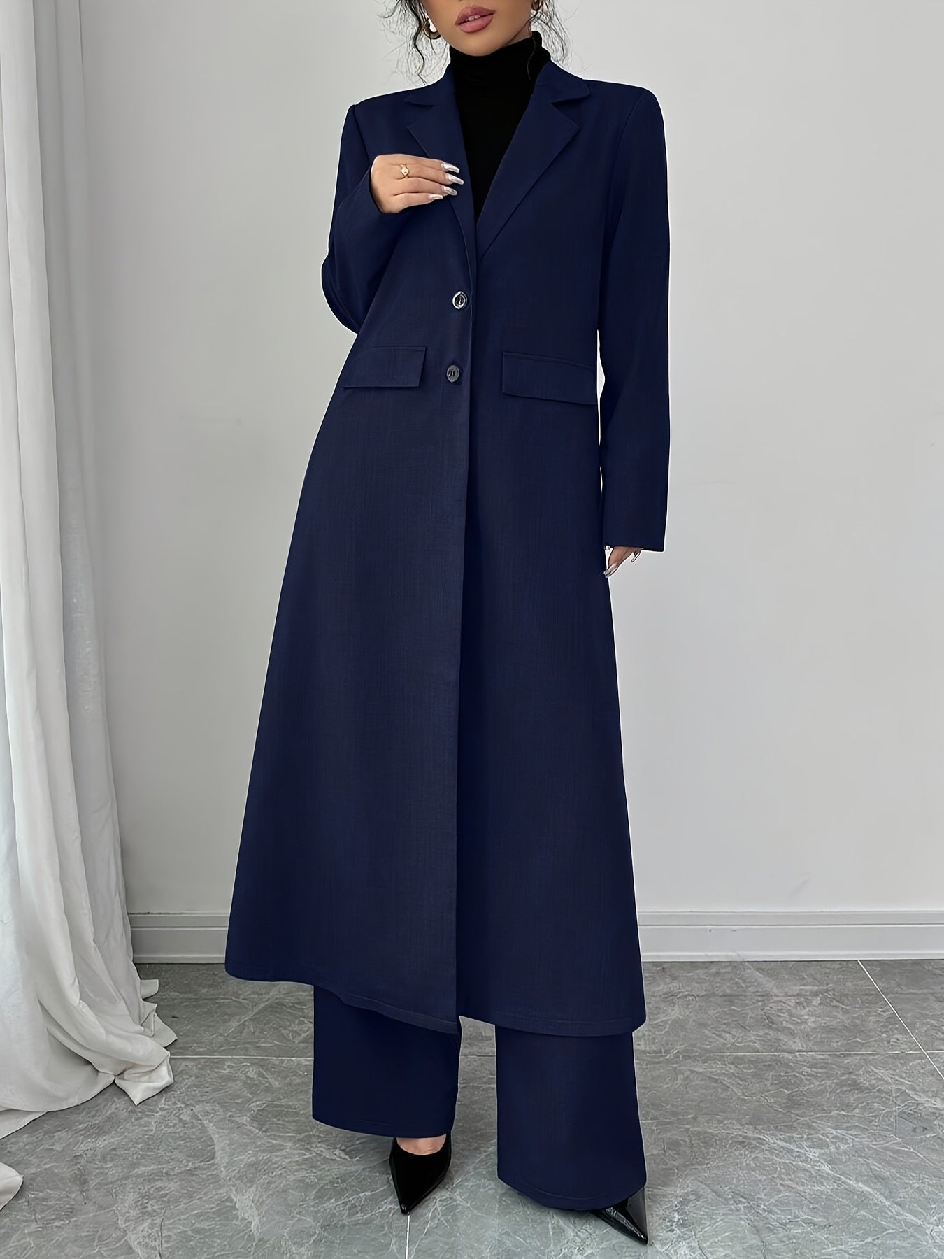 Women'S Minimalist Fashion Long Suit Set