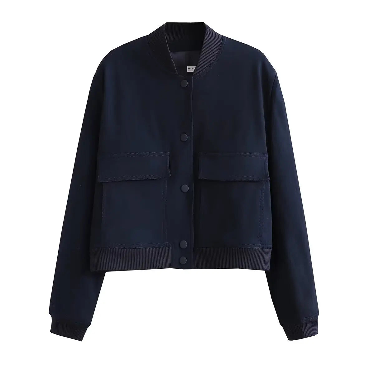 Minimalist fashion women's leather jacket
