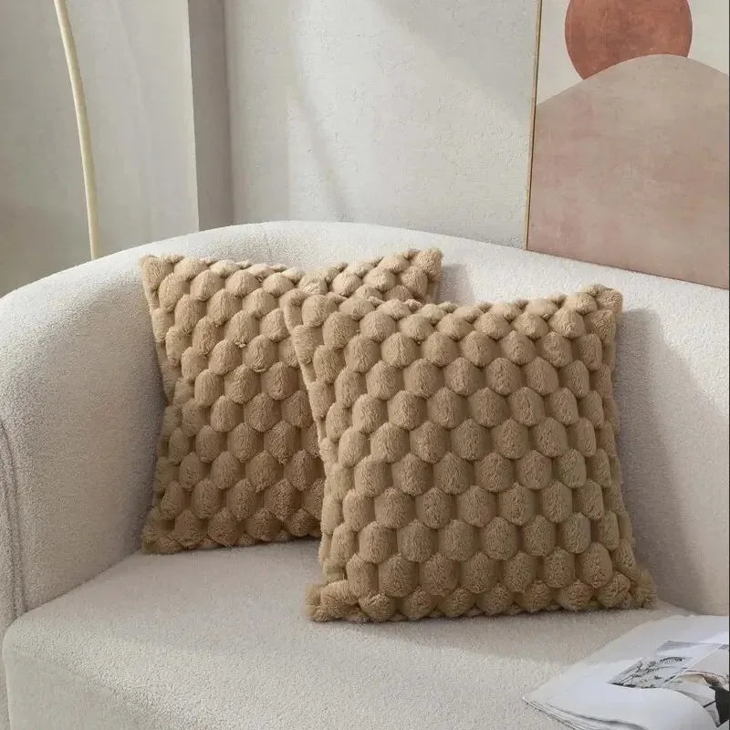 3D Textured Knit Cushion Cover