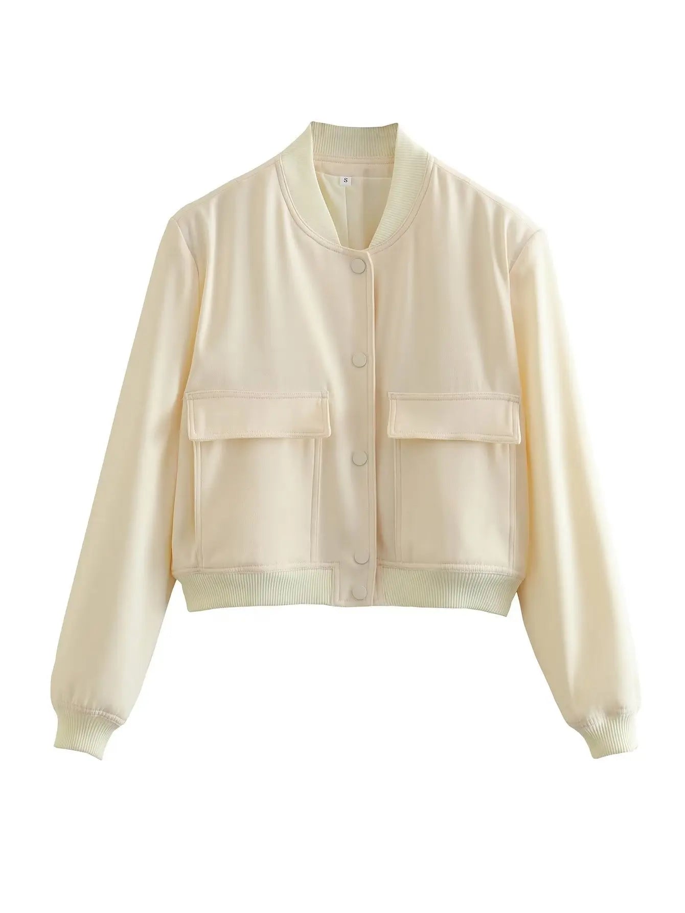 Minimalist fashion women's leather jacket