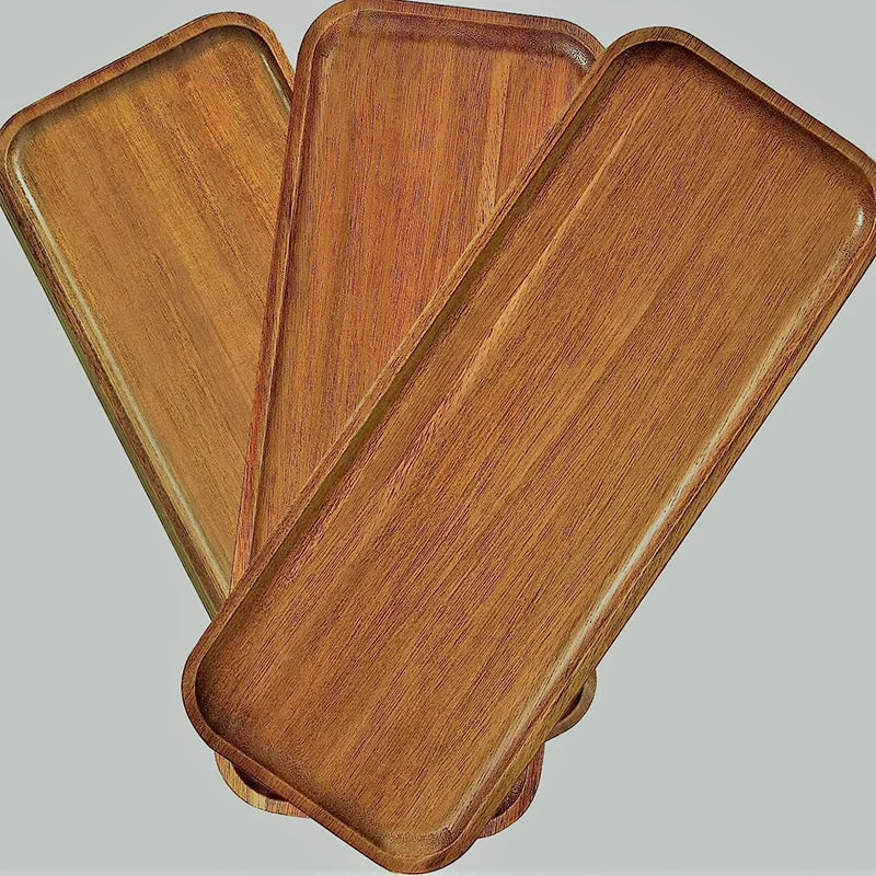 Solid Wood Oval Serving Tray
