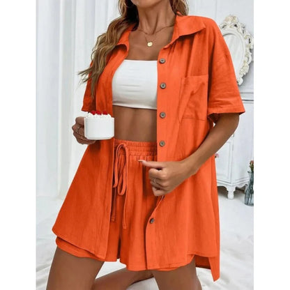 Women's Casual Cotton Linen Set