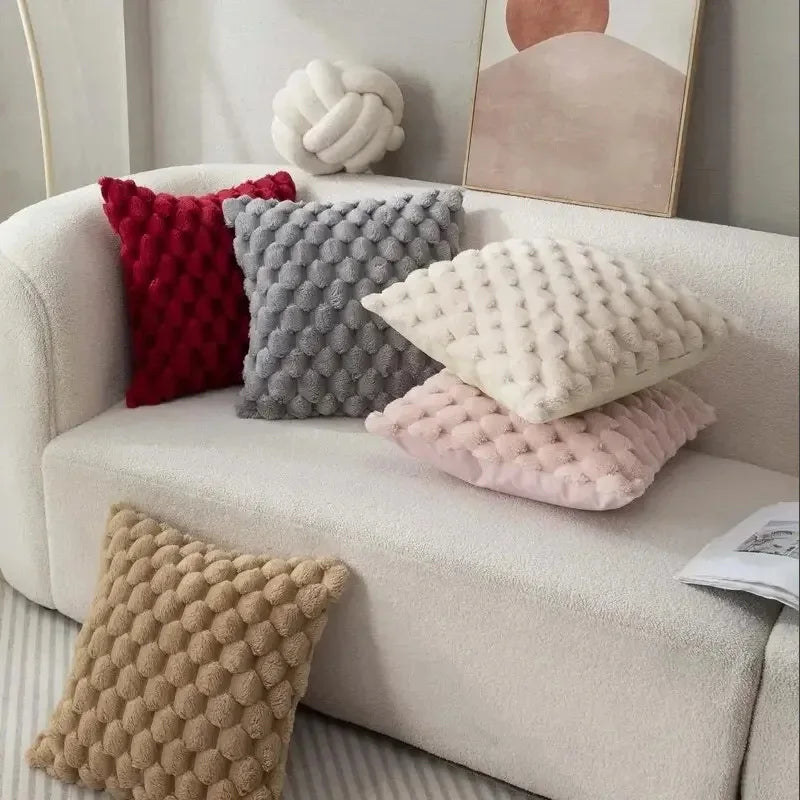 3D Textured Knit Cushion Cover