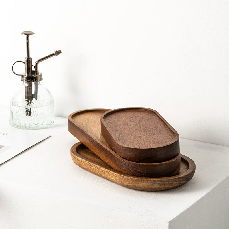 Solid Wood Oval Serving Tray