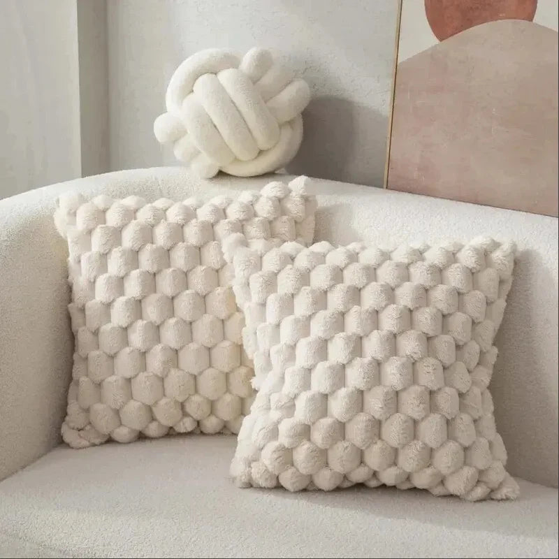 3D Textured Knit Cushion Cover