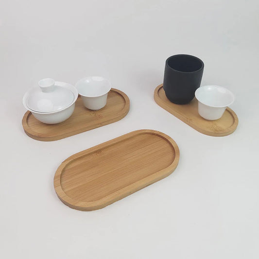 Solid Wood Oval Serving Tray
