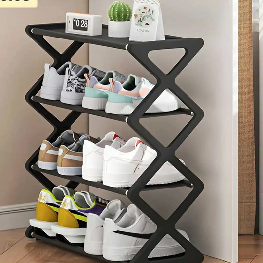 X-Frame 4-Tier Shoe Rack Organiser